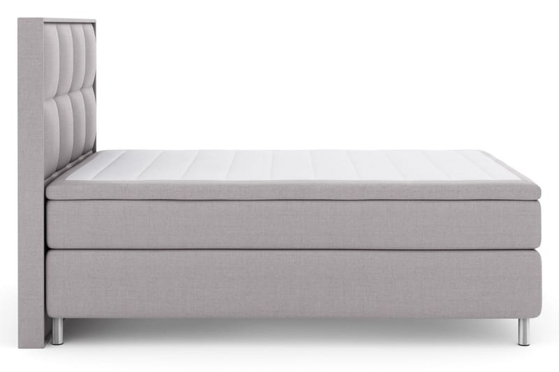 Select No 6 Komplett Sängpaket 140x200 Fast Watergel - Ljusgrå/Metall - Products - Möbler - Säng - Kontinentalsäng