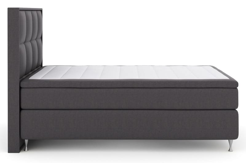 Select No 6 Komplett Sängpaket 140x200 Fast Watergel - Mörkgrå/Silver - Products - Möbler - Säng - Kontinentalsäng