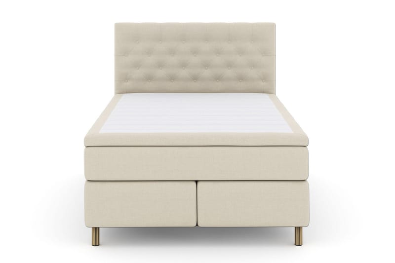 Select No 6 Komplett Sängpaket 140x200 Fast/Medium Watergel, Beige/Koppar
