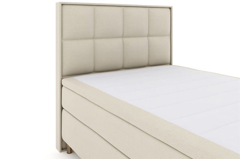 Select No 6 Komplett Sängpaket 140x200 Fast/Medium Watergel - Beige/Koppar - Products - Möbler - Säng - Kontinentalsäng