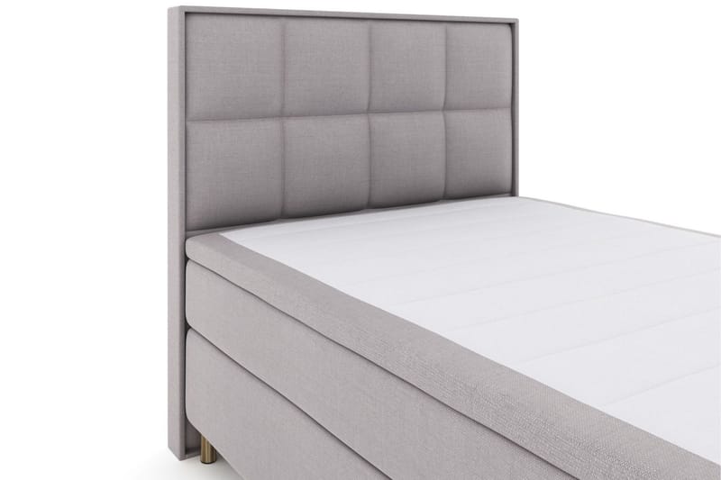 Select No 6 Komplett Sängpaket 140x200 Fast/Medium Watergel - Ljusgrå/Koppar - Products - Möbler - Säng - Kontinentalsäng
