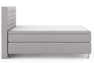 Select No 6 Komplett Sängpaket 140x200 Fast/Medium Watergel - Ljusgrå/Metall V-form - Products - Möbler - Säng - Kontinentalsäng