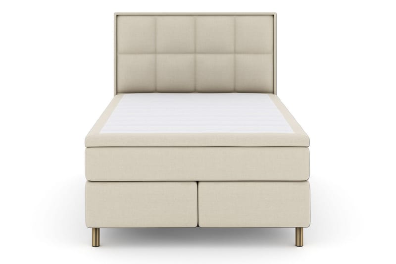Select No 6 Komplett Sängpaket 140x200 F/M Latex/Memory, Beige/Koppar