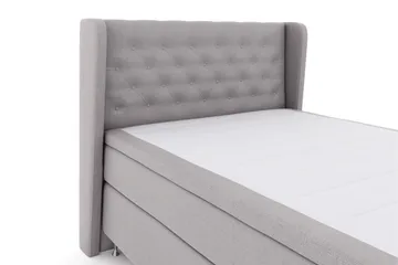 Select No 6 Komplett Sängpaket 140x200 F/M Latex/Memory - Ljusgrå/Silver - Products - Möbler - Säng - Kontinentalsäng