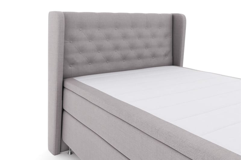 Select No 6 Komplett Sängpaket 140x200 F/M Latex/Memory - Ljusgrå/Silver - Products - Möbler - Säng - Kontinentalsäng