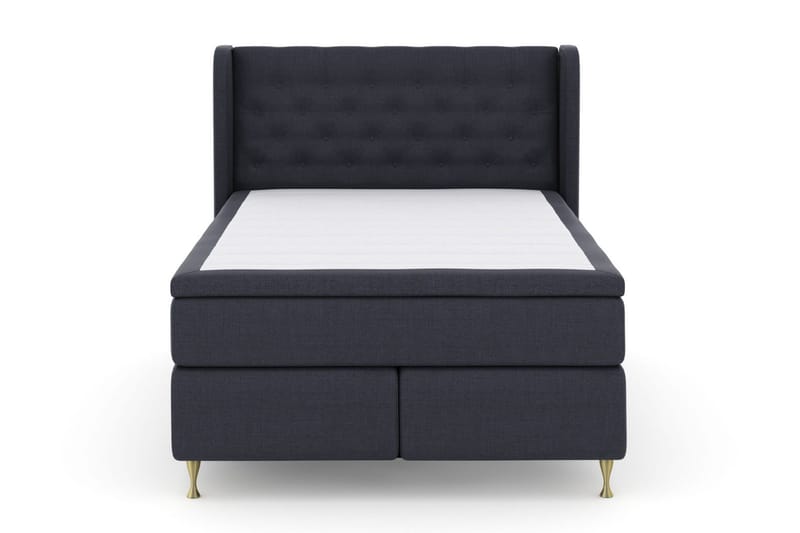 Select No 6 Komplett Sängpaket 140x200 F/M Memory/Pocket, Blå/Guld
