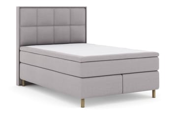 Select No 6 Komplett Sängpaket 140x200 F/M Memory/Pocket - Ljusgrå/Koppar - Products - Möbler - Säng - Kontinentalsäng