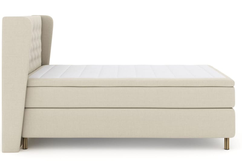 Select No 6 Komplett Sängpaket 140x200 Medium Latex/Memory - Beige/Koppar - Products - Möbler - Säng - Kontinentalsäng