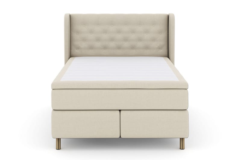 Select No 6 Komplett Sängpaket 140x200 Medium Latex/Memory - Beige/Koppar - Products - Möbler - Säng - Kontinentalsäng
