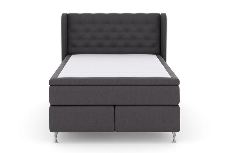 Select No 6 Komplett Sängpaket 140x200 Medium Latex/Memory - Mörkgrå/Silver - Products - Möbler - Säng - Kontinentalsäng