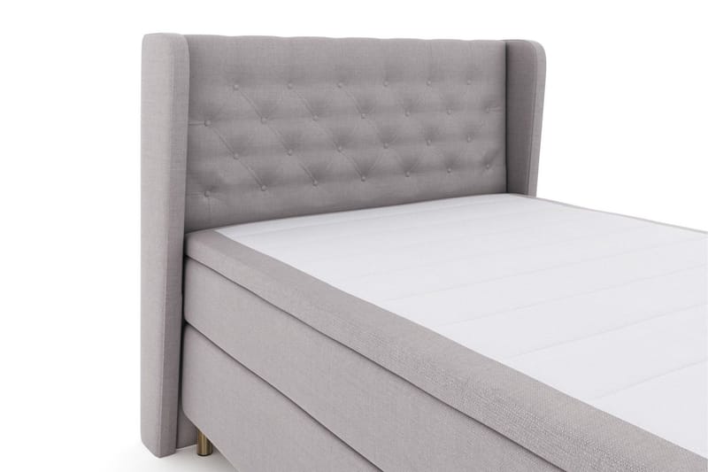 Select No 6 Komplett Sängpaket 140x200 Medium Memory/Pocket - Ljusgrå/Koppar - Products - Möbler - Säng - Kontinentalsäng