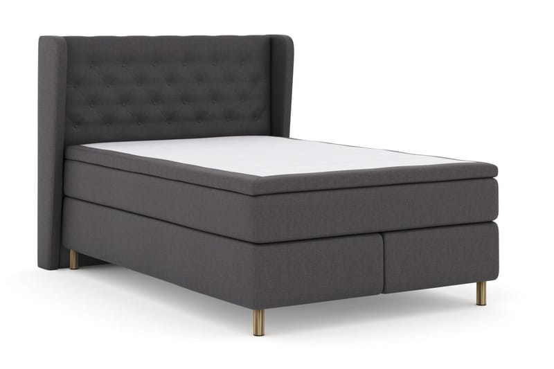 Select No 6 Komplett Sängpaket 140x200 Medium Memory/Pocket - Mörkgrå/Koppar - Products - Möbler - Säng - Kontinentalsäng
