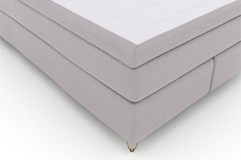Select No 6 Komplett Sängpaket 140x200 Medium Watergel - Ljusgrå/Metall V-form - Products - Möbler - Säng - Kontinentalsäng