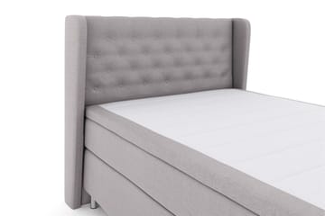 Select No 6 Komplett Sängpaket 140x200 Medium Watergel - Ljusgrå/Metall - Products - Möbler - Säng - Kontinentalsäng