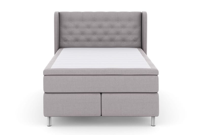 Select No 6 Komplett Sängpaket 140x200 Medium Watergel - Ljusgrå/Metall - Products - Möbler - Säng - Kontinentalsäng