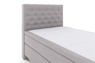 Select No 6 Kontinentalsäng 120x200 Fast Watergel - Ljusgrå/Metall V-Form - Products - Möbler - Säng - Enkelsäng