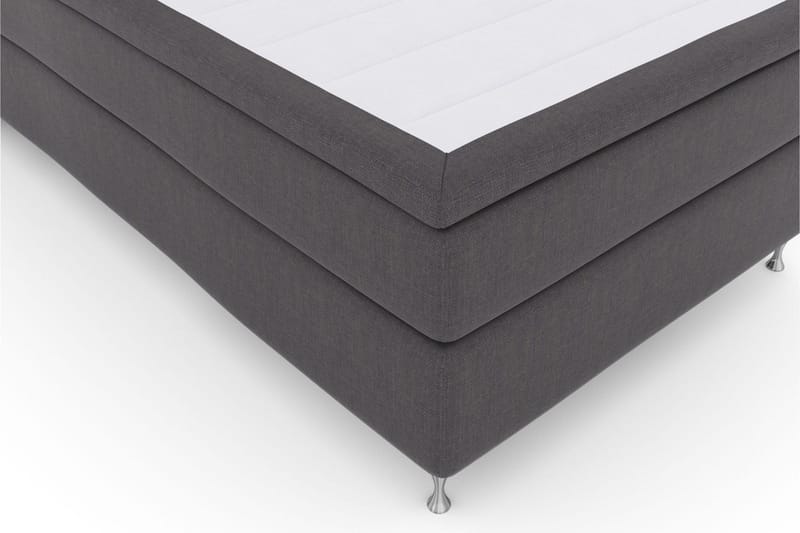 Select No 6 Kontinentalsäng 120x200 Fast Watergel - Mörkgrå/Silver - Products - Möbler - Säng - Enkelsäng