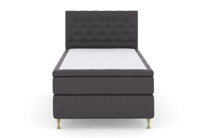 Select No 6 Kontinentalsäng 120x200 Medium Memory/Pocket - Mörkgrå/Guld - Products - Möbler - Säng - Enkelsäng
