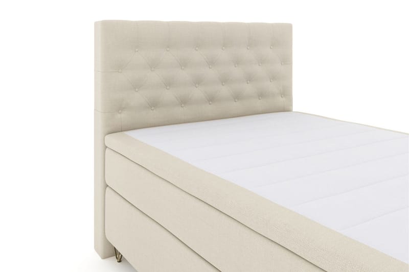 Select No 6 Kontinentalsäng 140x200 Fast Latex/Memory - Beige/Metall V-Form - Products - Möbler - Säng - Kontinentalsäng