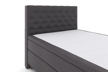 Select No 6 Kontinentalsäng 140x200 Fast Latex/Memory - Mörkgrå/Metall V-Form - Products - Möbler - Säng - Kontinentalsäng