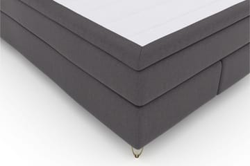 Select No 6 Kontinentalsäng 140x200 Fast Latex/Memory - Mörkgrå/Metall V-Form - Products - Möbler - Säng - Kontinentalsäng