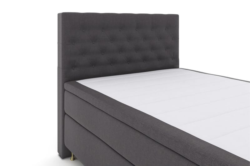 Select No 6 Kontinentalsäng 140x200 Fast Watergel - Mörkgrå/Guld - Products - Möbler - Säng - Kontinentalsäng