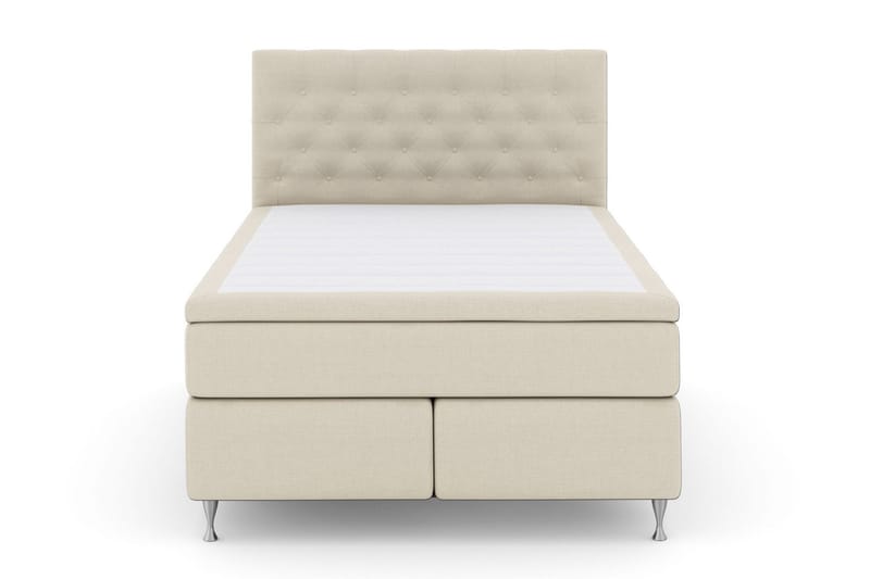 Select No 6 Kontinentalsäng 160x200 Medium Memory/Pocket - Beige/Silver - Products - Möbler - Säng - Kontinentalsäng
