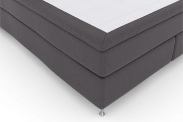 Select No 6 Kontinentalsäng 160x200 Medium Memory/Pocket - Mörkgrå/Silver - Products - Möbler - Säng - Kontinentalsäng