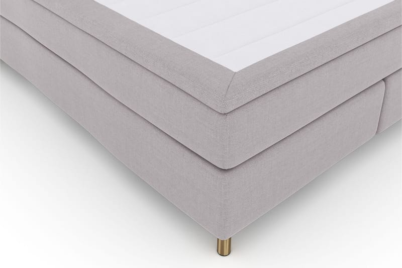 Select No 6 Kontinentalsäng 180x200 Fast Watergel - Ljusgrå/Koppar - Products - Möbler - Säng - Kontinentalsäng