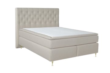 Select No 6 Kontinentalsäng 180x200 Fast/Medium Latex/Memory - Beige/Guld - Products - Möbler - Säng - Kontinentalsäng