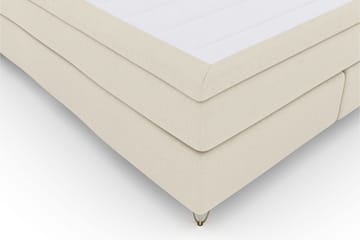 Select No 6 Kontinentalsäng 180x200 Medium Memory/Pocket - Beige/Metall V-Form - Products - Möbler - Säng - Kontinentalsäng