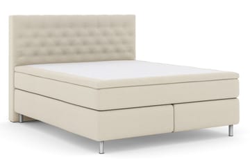 Select No 6 Kontinentalsäng 210x210 Fast/Medium Latex/Memory - Beige/Metall - Products - Möbler - Säng - Kontinentalsäng