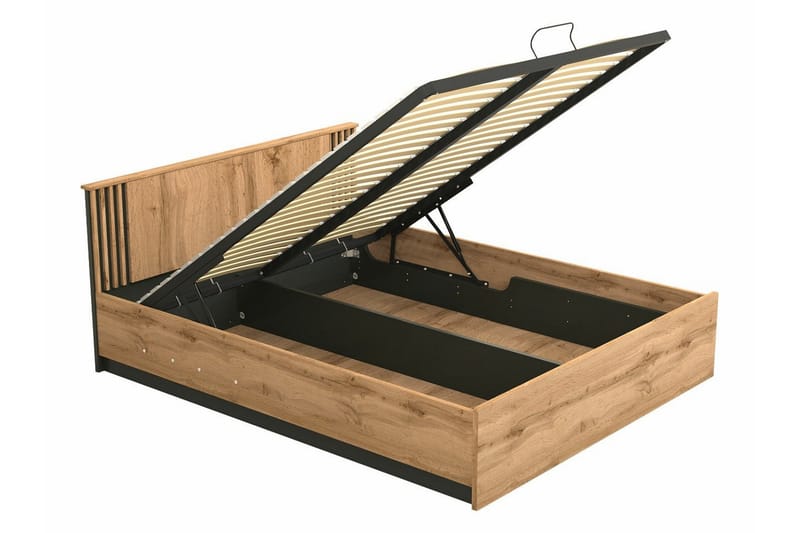 Strathy Sängram 160x200 cm - Svart - Products - Möbler - Säng - Sängram & sängstomme