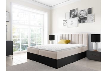 Vasil Kontinentalsäng 160x200 - Beige - Products - Möbler - Säng - Säng med förvaring