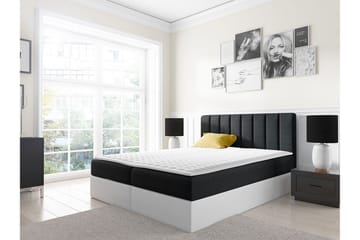 Vasil Kontinentalsäng 200x200 - Svart - Products - Möbler - Säng - Säng med förvaring