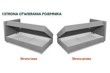 Veyran Sängpaket Kontinentalsäng med Förvaring 120x200 cm - Blå - Products - Möbler - Säng - Komplett sängpaket