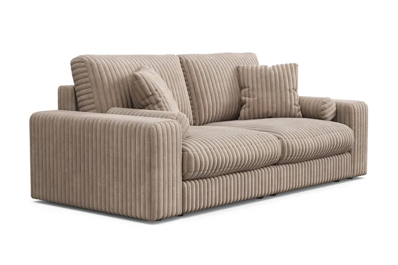 Arken Lyx 3-sits Djup Soffa i Manchester - Greige - Products - Möbler - Soffa - 3 sits soffa