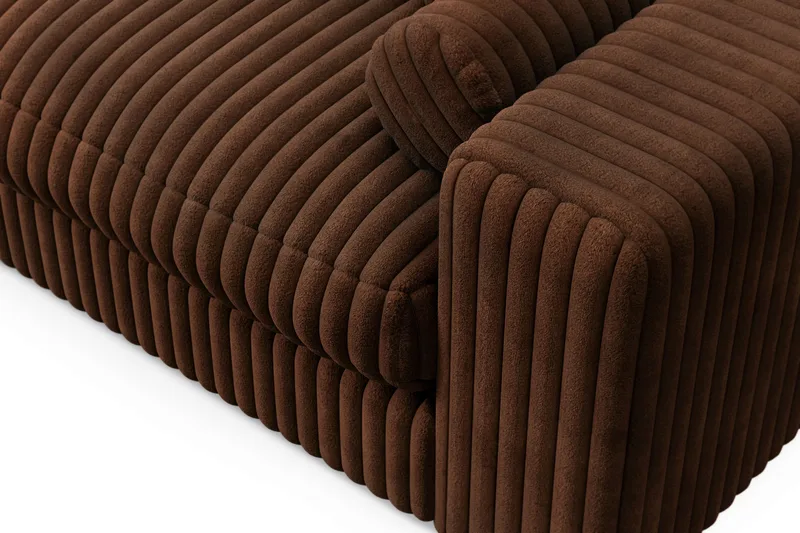 Arken Lyx 4-sits Djup Soffa i Manchester - Mörkbrun - Products - Möbler - Soffa - 4 sits soffa