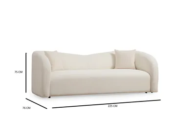 Azoula Soffa 3-sits - Beige - Products - Möbler - Soffa - 3 sits soffa