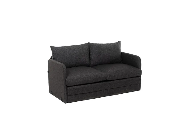2-sits bäddsoffa Rubby (148 x 70 x 66 cm) Mörkgrå - Mörkgrå - Products - Möbler - Soffa - Bäddsoffa - 2 sits bäddsoffa