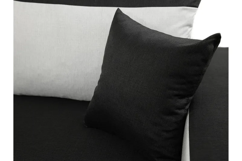 Alvared 3-sits Hörnbäddsoffa Universal - Svart/Grå - Products - Möbler - Soffa - Bäddsoffa - Bäddsoffa divan