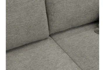 Barile Bäddsoffa Dubbeldivan 4-sits i Plysch - Grå - Products - Möbler - Soffa - Bäddsoffa - U bäddsoffa