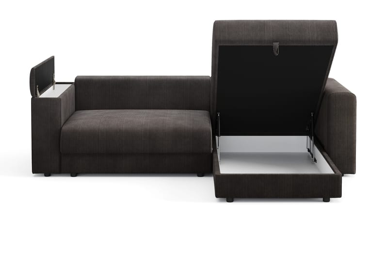 Bergen Extra djup 3-sits Bäddsoffa med Divan och Bäddmadrass i Memoryskum och Tvättbar klädsel - Mörkgrå - Products - Möbler - Soffa - Bäddsoffa - Bäddsoffa divan