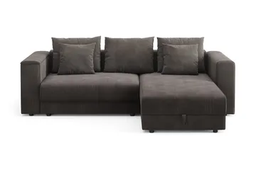 7 cm Mjuk/Medium Polyeterskum, Vändbar Sommar- & Vintersida, Tvättbar Klädsel - Mörkgrå