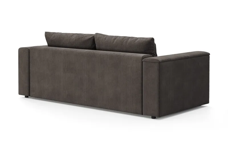Bergen Extra Djup 3-sits Bäddsoffa med förvaring i manchester - Mörkgrå - Products - Möbler - Soffa - Bäddsoffa - 3 sits bäddsoffa