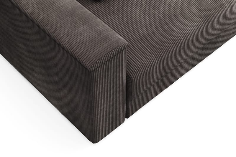 Bergen Extra Djup 3-sits Bäddsoffa med vändbar divan och förvaring i manchester - Mörkgrå - Products - Möbler - Soffa - Bäddsoffa - Bäddsoffa divan