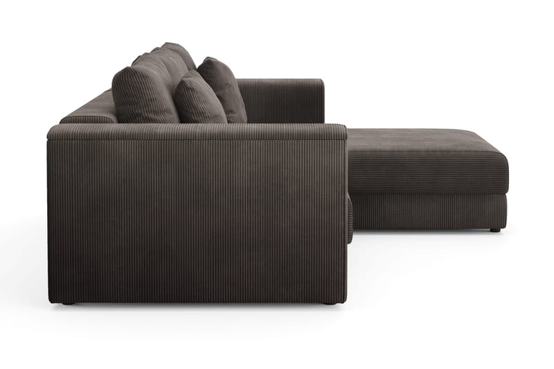 Bergen Extra Djup 3-sits Bäddsoffa med vändbar divan och förvaring i manchester - Taupe - Products - Möbler - Soffa - Bäddsoffa - Bäddsoffa divan