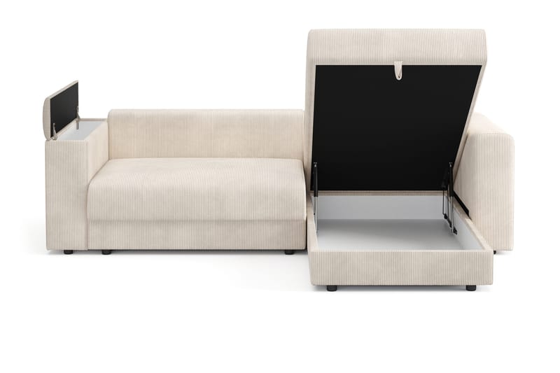 Bergen Extra Djup Framåtbäddad 3-sits Bäddsoffa med vändbar divan och förvaring i manchester - Beige - Products - Möbler - Soffa - Bäddsoffa - Bäddsoffa divan