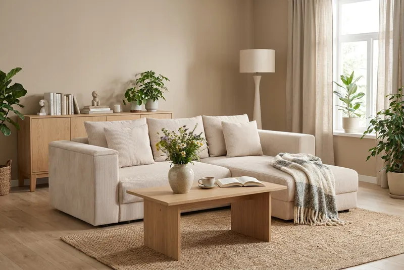 Bergen Extra Djup Framåtbäddad 3-sits Bäddsoffa med vändbar divan och förvaring i manchester - Beige - Products - Möbler - Soffa - Bäddsoffa - Bäddsoffa divan