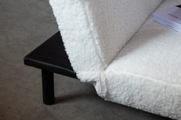 Bodil Bäddsoffa - Vit/Svart - Products - Möbler - Soffa - Bäddsoffa - Bäddsoffa längsbäddad
